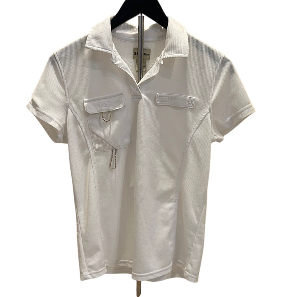Gander Mtn Women's White Short Sleeve Polo Shirt Activewear‎ Top